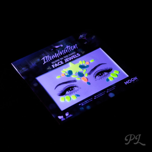 Gemas decorativas para maquillaje brilla oscuridad illumination