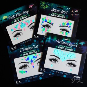 Gemas decorativas para maquillaje brilla oscuridad