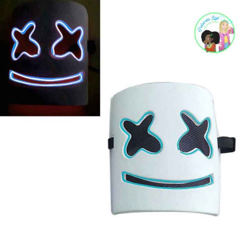 Máscara luz LED Marshmello