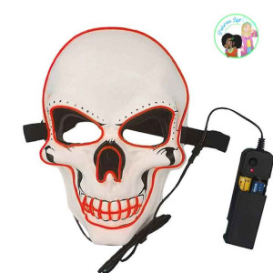 Máscara luz LED calavera