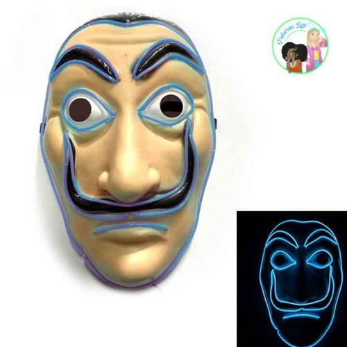 Máscara Luminosa LED La Casa de Papel