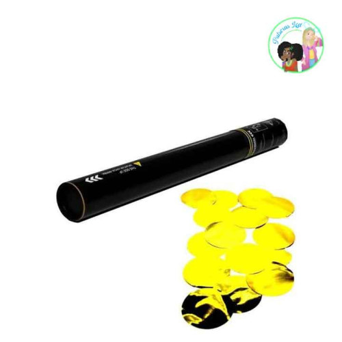 Cañón Confeti Metalizado con Forma Redonda