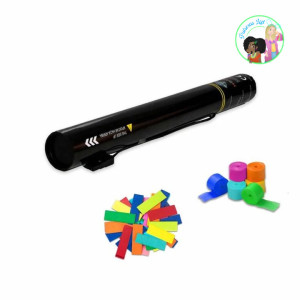 Cañón eléctrico mix confeti/serpentinas