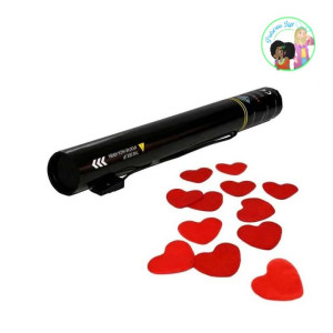 Cañón Eléctrico Confeti Papel forma Corazones