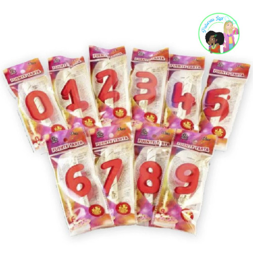 Bengalas Pastel Números