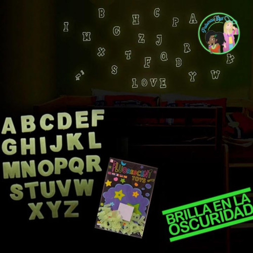 Letras Luminosas brilla oscuridad