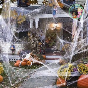 Telaraña de Halloween Efecto Fluorescente