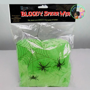 Telaraña Neón Halloween Brillo UV