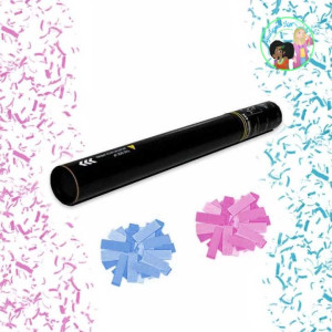 Cañón manual de confeti para Gender Reveal