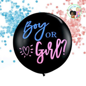 Globos Gigantes con confeti para Gender Reveal