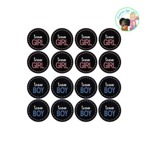 Pegatinas para Gender Reveal