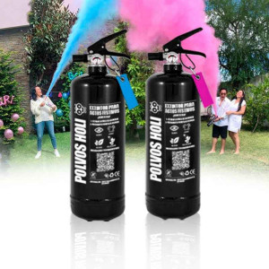 Extintores de Polvos Holi para Gender Reveal