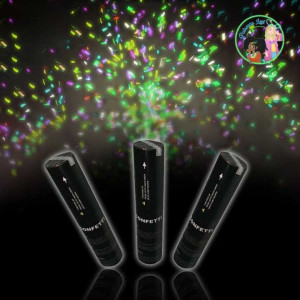 Cañones manuales de confeti fluorescente UV
