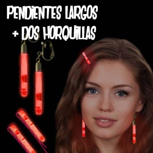 pendientes horquillas brillantes