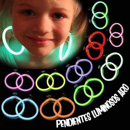 pendientes fluor aro 
