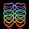 Gafas fluorescentes corazón