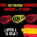 Pack Pulseras Luminosas España Eurocopa