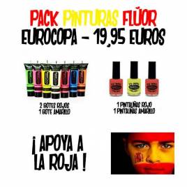 pack maquillaje brilla en la oscuridad Eurocopa