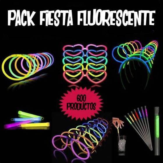 prosa Personal paquete Pack fiesta fluorescente se compone de 600 productos luminosos fluor