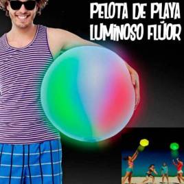 pelota playa luminosa fluor
