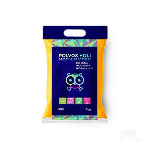 Polvos holi 1kg amarillo