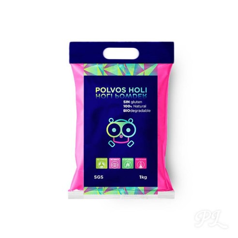 Polvos holi 1kg rosa