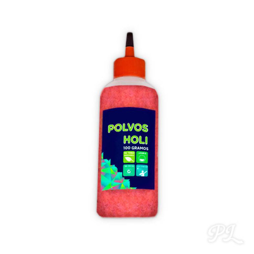Botes de 100 gramos de Polvos Holi rojo