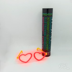 Gafas fluorescentes corazón 2