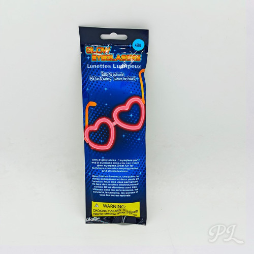 gafas fluor corazón individual azul
