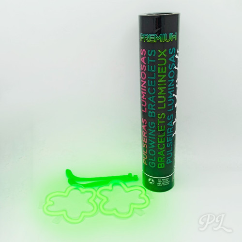 gafas fluorescentes tréboles verde