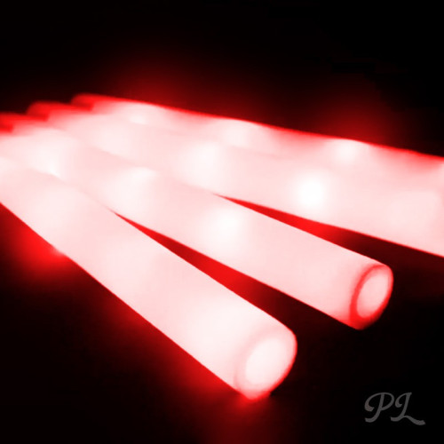 Palos espuma led rojos