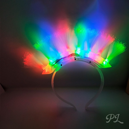 Diademas Punky com Luzes LED