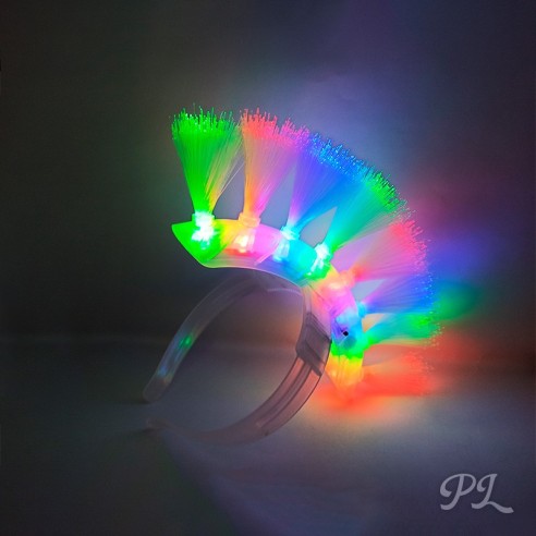 Diademas Punky com Luzes LED