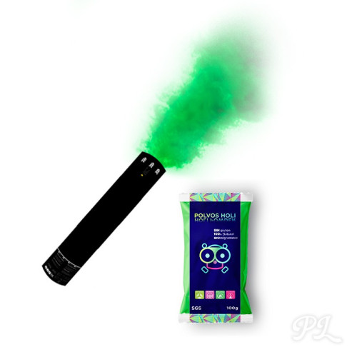 cañón manual holi verde