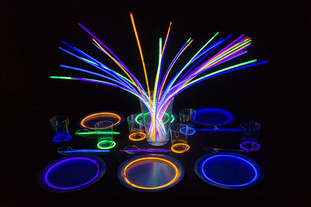 Pulseras fluorescentes para decoración y juegos luminosos -  PulserasLuminosasFluor