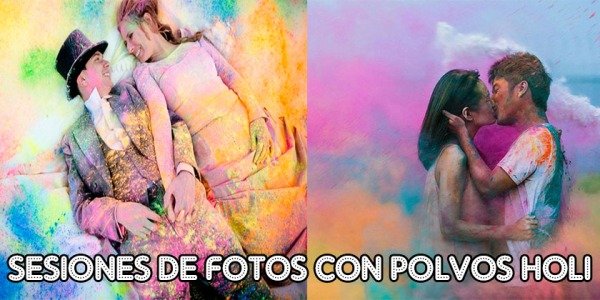 Sesiones fotográficas con polvos Holi