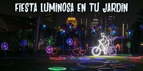 Fiesta luminosa en tu jardín