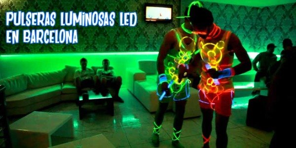 Pulseras luminosas LED en Barcelona